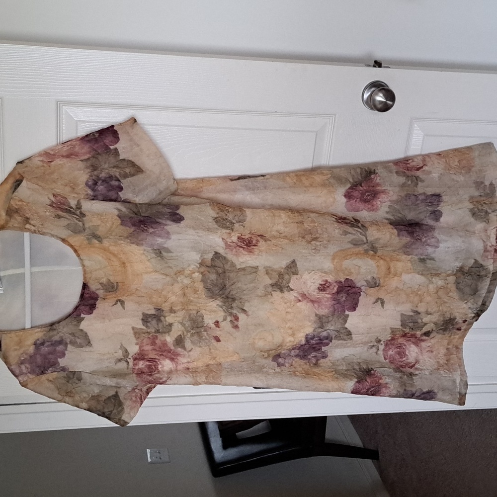 Vtg Spring Floral Dress - Picture 2 of 8